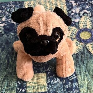GANZ Webkinz 8” Plush Pug Stuffed Animal- EUC, *like new*